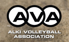 AVA (Alki Volleyball Association) logo